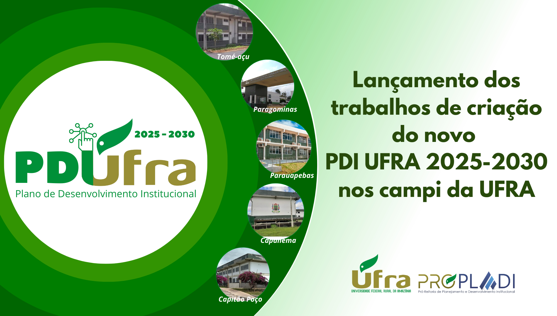 Agenda de Lançamento PDI 2025-2030 nos Campi Fora de Sede da UFRA